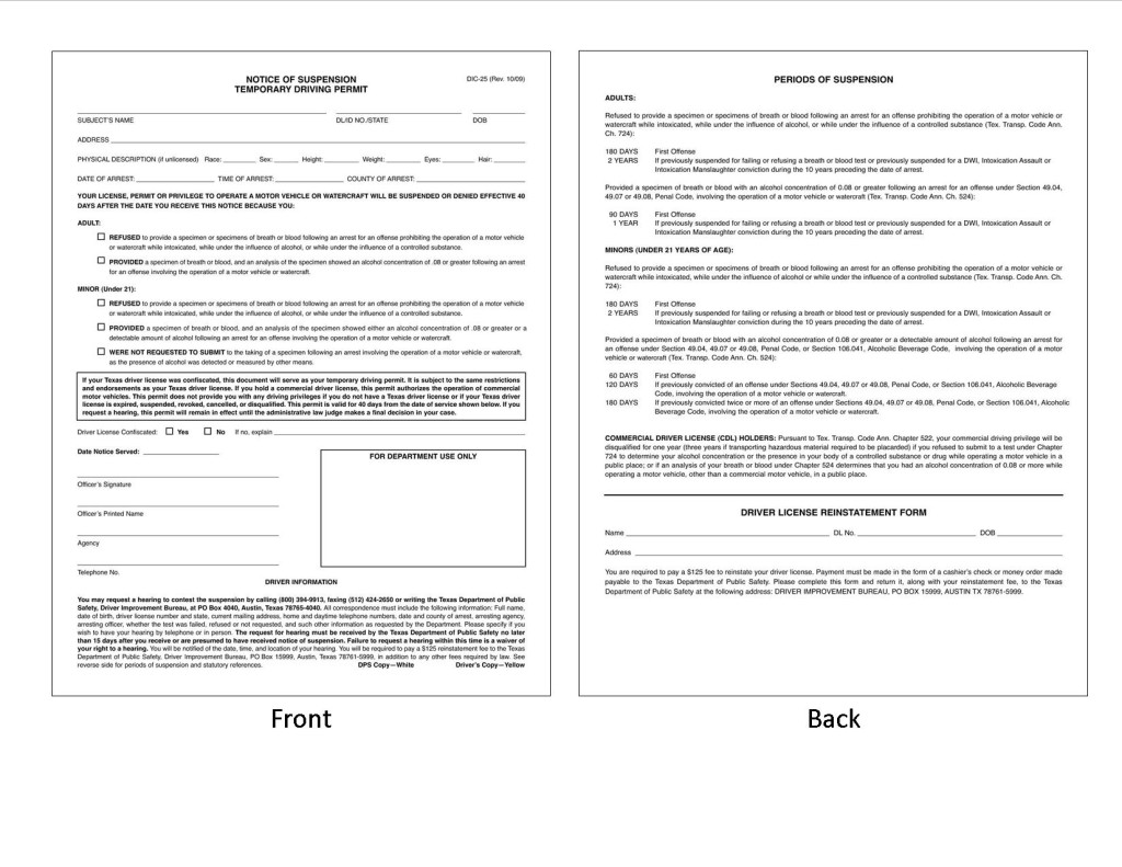 DWI 15 Day Deadline for ALR Hearing Houston Texas